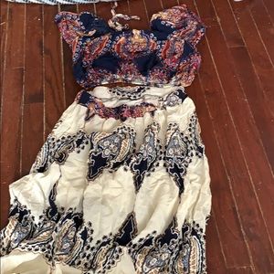 Skirt & top set